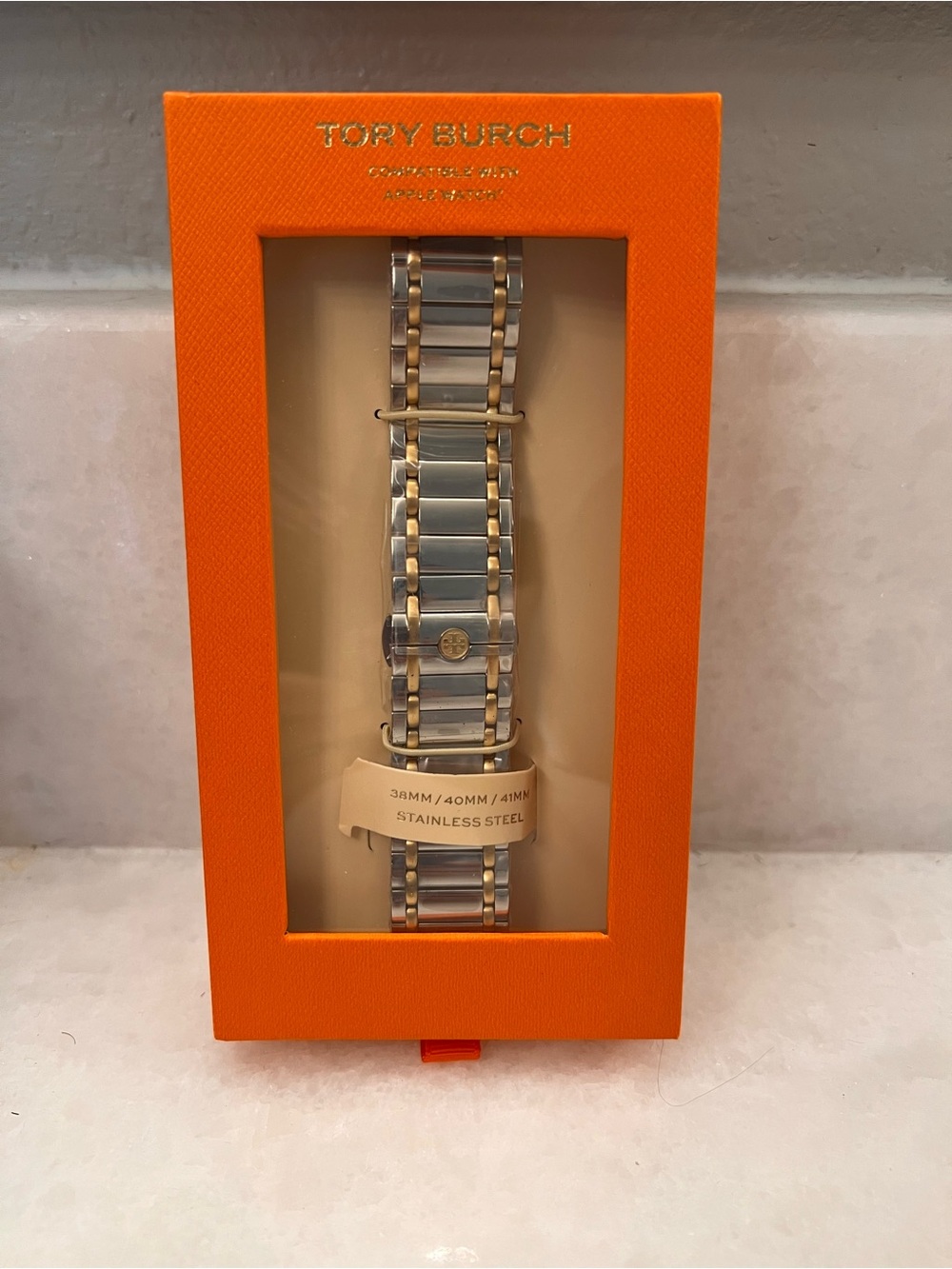 NIB Tory Burch miller two tone band for Apple Watch - Picture 3 of 7
